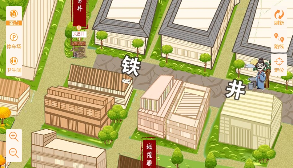 蓬溪智慧景区：手绘地图与语音导览的完美融合